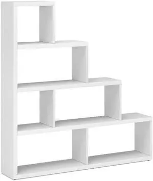 SlickBlue 6 Cubes Ladder Shelf Corner Bookshelf Storage Bookcase