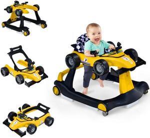 SlickBlue 4-in-1 Foldable Activity Push Walker with Adjustable Height