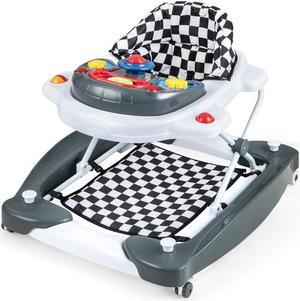 SlickBlue 6 in 1 Foldable Baby Walker with Adjustable Height