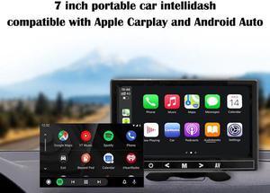 6.8 Foldable Touchscreen Car Display with Apple CarPlay & Android Auto  Support