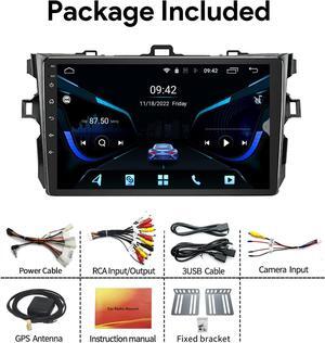 Binize Android 13 Car Stereo for Toyota Corolla 08-12 Compatible with CarPlay&Android Auto,9 Inch Touch Screen Car Radio Support Bluetooth,GPS Navigation,FM&AM,RDS,DSP,SWC+Backup Camera