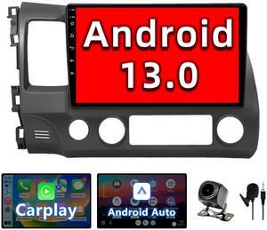 Binize Car Stereo Android 13 Car Radio for Honda Civic 2006-2011 Supports Wireless CarPlay&Android Auto, Bluetooth,GPS Navigation,FM&AM, Backup Camera