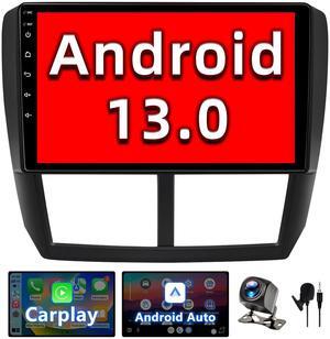BINIZE Android 13 Touchscreen Car Stereo Compatible with Subaru Forester & Impreza 2008 2009 2010 2011 Wireless CarPlay Android Auto, Bluetooth GPS Navigation, AM/FM Mirror Link, Backup Camera