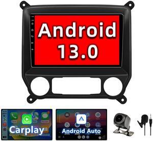 BINIZE Android 13 Car Radio Stereo Compatible with Chevy Silverado GMC Sierra 2014 2015 2016 2017 2018, Touch Screen Support Wireless Carplay Andriod Auto Mirroring with Backup Camera
