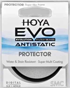 Hoya EVO ANTISTATIC 55mm Clear Protector Filter - 18-layer (SHMC) Multi-Coating