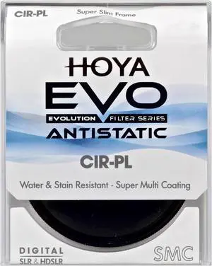 Hoya EVO ANTISTATIC 62mm Circular Polarizer - 18-layer (SHMC) Multi-Coating