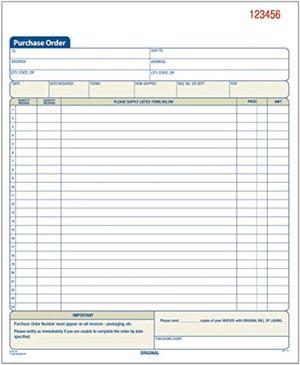 , Abfdc8131, 2-Part Carbonless Purchase Order Book, 1 Each, White