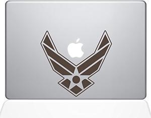 Air Force Macbook Vinyl Sticker - 13" Macbook Pro (2015 & Older) - Brown (1333-Mac-13P-Bro)