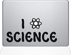 I Atom Science Vinyl Sticker, 13" Macbook Pro (2015 & Older Models), Black (1365-Mac-13P-Bla)