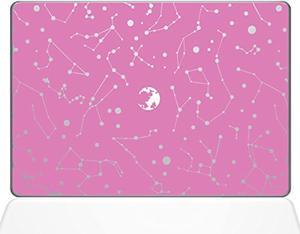 Constellations Vinyl Sticker, 13" Macbook Pro (2015 & Older Models), Pink (1384-Mac-13P-Bg)