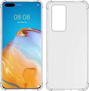 For Huawei P40 Pro Case Clear Tpu Four Corners Cover Transparent Soft Funda