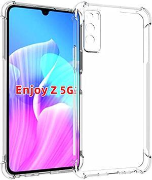 For Huawei Enjoy Z 5G Case Y Enjoy 20 Pro Case Clear Tpu Four Corners Cover Transparent Soft Funda