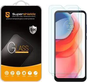 Supershieldz (2 Pack) Designed for Motorola Moto G Play (2021) Tempered Glass Screen Protector, Anti Scratch, Bubble Free