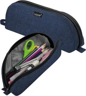 Pencil Pouch - Practical Pencil Case, Aesthetic Simple Pencil Bag, Small Pen Holder, Back to School Supplies for Girls Boys, Blue Pencil Pouch - Practical Pencil Case, Aesthetic Simple Pencil Bag, Small Pen Holder, Back to School Supplies for Girls Boys, Blue