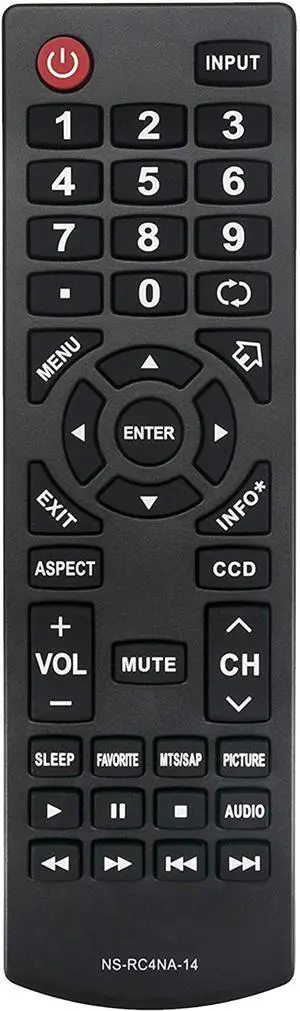 New NS-RC4NA-14 Remote fit for INSIGNIA LCD TV NS-32E2000A14 NS-39D400NA14 NS-32DD2000A14 NS-39L400NA14 NS-55E4400A14 NS-19E200NA14 NS-50E440NA14 NS-24E200NA14 NS-32E400NA14 NS-32D200NA14 NS-55D440NA1