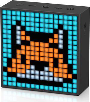 Divoom TimeBox Evo -- Pixel Art Bluetooth Speaker with 16x16 LED Display APP Control - Cool Animation Frame & Gaming Room Setup & Bedside Alarm Clock- Black, Welcome to consult