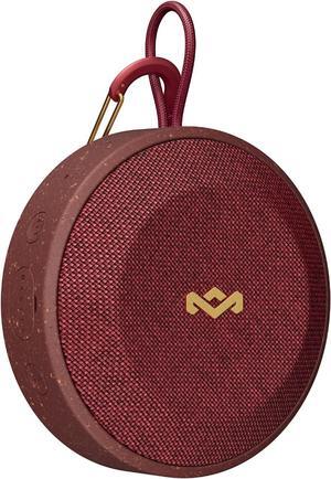 House of Marley No Bounds: Waterproof Speaker with Wireless Bluetooth Connectivity, 10 Hours of Indoor/Outdoor Playtime, and Sustainable Materials, Red