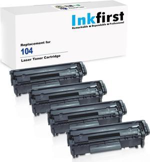 4 Inkfirst Compatible Toner Cartridges Replacement for Canon 104 FX9 FX10 0263B001AA FAXPHONE L120 L90 imageCLASS MF4150 MF4270 MF4350D MF4370DN MF4690 D480