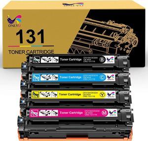 ONLYU Compatible Toner Cartridge Replacement for HP 131X CF210X 131A CF210A CF211A CF212A CF213A for Laserjet Pro 200 Color M251nw M251n M276n M276nw (Black Cyan Yellow Magenta, 4-Pack)