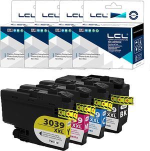 LCL Compatible for LC3037 LC3039 XXL LC3037XXL LC3039XXL LC3039BK LC3039C LC3039M LC3039Y (4-Pack, Black Cyan Magenta Yellow) Pigment Ink Cartridge for Brother MFC-J5845DW MFC-J5845DW XL MFC-J5945DW