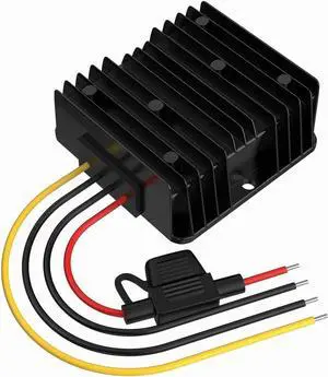 DC Converter 12 V to 24 V, Dc-DC Converter 12 V to 24 V 10 A 240 W with Fuse Waterproof Step Up Converter for Golf Cart LED Light Car Engine Truck Vehicle Boat etc. (DC9-20V Wide Input)