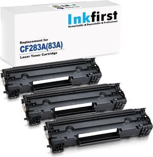 3 Inkfirst Compatible Toner Cartridges Replacement for HP CF283A 83A Laserjet Pro MFP M125a MFP M125rnw MFP M125nw M201dw M201n MFP M225dn MFP M225dw MFP M127fn MFP M127fw