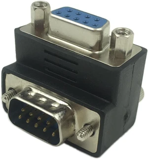 90 Degree DB9 9 Pin RS 232 Male to Female Serial Gender Changer Extension Cable Converter Adapter Coupler 90 Degree DB9 9 Pin RS 232 Male to Female Serial Gender Changer Extension Cable Converter Adapter Coupler