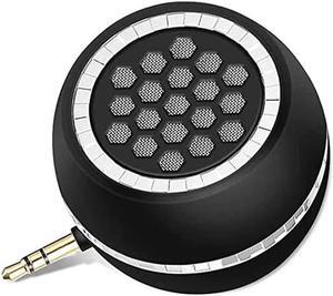 Mini Portable Speakers, 3W 36mm Microphone Speaker Line-in Speaker with 3.5mm Aux Audio Jack and Plug in Clear Bass Micro for Smart Phone, pad, Tablet, Laptop, Computer.