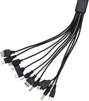 10 in 1 Universal USB Cable, Multi Charging Cable Compatible with Multiple Cell Phones Blutooth Earphone Speaker MP3 Player