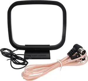 FM Radio Antenna, A Indoor 75 Ohm FM Dipole Antenna AM Loop Antenna Compatible with Onkyo Yamaha Pioneer Marantz Indoor Bluetooth Home Stereo Receiver