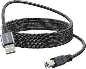 USB Printer Cable 5FT/1.5Meter Scanner Cable USB Printer Cord Type A to Type B Durable USB 2.0 Scanner Cord High Speed for and More USB Printer Cable 5FT/1.5Meter Scanner Cable USB Printer Cord Type A to Type B Durable USB 2.0 Scanner Cord High Speed for and More