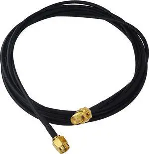 B RP-SMA Coaxial Cable 6.5ft RG174 Cable RP SMA Male to RP SMA Female Low Loss Antenna Cable RP SMA Extension Cable for WiFi Antenna 4G etc, RG174 RP SMA Cable Male to Female Coax Cable 2M