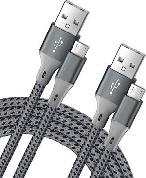 Micro USB Cable 3ft 6ft 2Pack Nylon Braided Micro Charger CableAndroid Charger Cable for Samsung Galaxy J7 S7 S6 Kindle Fire Fire HD Tablets PS4Sony HTC LG Motorola etc USB to Micro Cable