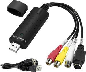 DIGITNOW USB 2.0 Video Capture Card Device Video Grabber One Touch VHS VCR  TV to DVD Converter, Transfer VHS Home Videos to Mac OS X PC Windows 7 8 10- USB Video Grabber-DIGITNOW!