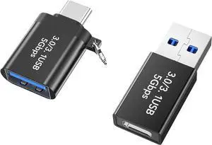 USB C to USB Adapter,Type C to USB Adapter [2 Pack] 3.0 USB Type C Male to USB Female, USB C Female to USB Male Adapter OTG Converter