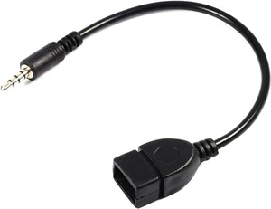 3.5mm Male Aux Audio Plug Jack to USB 2.0 Female Converter Adapter, OTG Adapter Converter Cable for Playing Music with U-Disk in Your Car 3.5mm Male Aux Audio Plug Jack to USB 2.0 Female Converter Adapter, OTG Adapter Converter Cable for Playing Music with U-Disk in Your Car