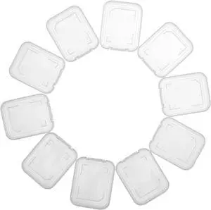 Transparent Standard SD SDHC Memory Card Case Holder Box Storage Boxes (Pack of 10) Transparent Standard SD SDHC Memory Card Case Holder Box Storage Boxes (Pack of 10)