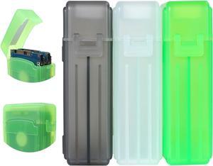 2.5 Inches SSD Hard Disk Drive Protection Storage Box Case For Solid State Disk Pack of 3 Assorted Colors(Grey/White/Green)
