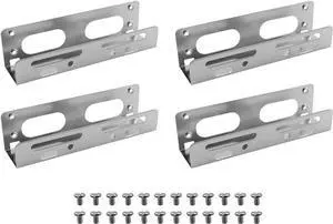 HDD Mounting Bracket R 3.5inch to 5.25inch Hard Disk Drive Alloy Mounting Bracket Adapter with Screws for 5.25 Internal Bay Drive 3.5 to 5.25 HDD Drive Adapter