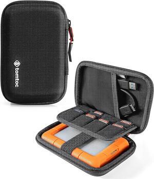 Hard Drive Portable Carrying Case for 2.5-inch External Hard Drive EVA Shockproof Portable Bag for  | Toshiba |  | LaCie | HGST with 8 Slots for USB Stick/SD Cards