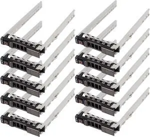 10PCS,2.5" Hard Drive Tray Caddy for D-ELL PowerEdge Server - T440 T640 R330 R430 T430 R630 T630 R730 R730XD R830 R930 for G176J and 0G176J - OEM