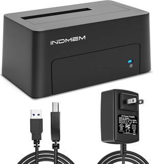 INDMEM USB 3.0 to SAS SSD Hard Drive Adapter, Type B to SAS HDD SSD Docking Station for 2.5"/3.5" SAS SSD