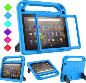 B Kids Case for Fire HD 10  Fire HD 10 Plus Tablet 11th Generation 2021 Release with Screen Protector Shockproof Handle Stand Kids Case for Amazon Fire HD 10 Tablet  Fire HD 10 Plus Blue