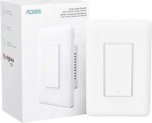 Aqara Smart Light Switch (with Neutral, Single Rocker), Requires AQARA HUB, Zigbee Switch, Remote Control and Set Timer for Home Automation, Compatible with Alexa, Apple HomeKit, Google Assistant
