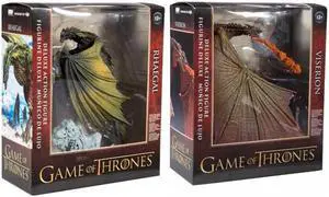 Combo McFarlane Toys Game of Thrones Rhaegal & Viserion Dragon Action Figures Toys Combo McFarlane Toys Game of Thrones Rhaegal & Viserion Dragon Action Figures Toys