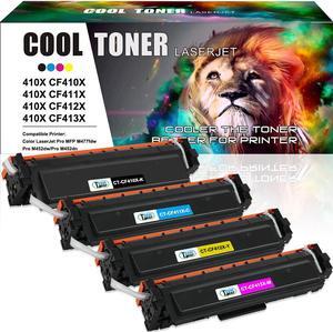 4 x Toner Cartridges Compatible with HP 410X CF410X M452dn MFP M477fnw M477fdw - OEM