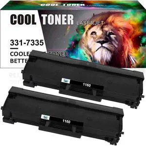 2-Pack/Pk 331-7335 Toner Cartridge for Dell 1160 B1163W B1165nfw B1160 B1160W - OEM