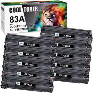 10PK 83A CF283A Toner Compatible With HP LaserJet Pro M127fn M127fw M125nw MFP - OEM