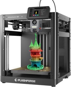 Flashforge Adventurer 5M 3D Printer, 600mm/s High Speed 3D Printer with Auto Leveling, PEI Plate, CoreXY Structure and Quick-release Nozzle, 8.7 x 8.7 x 8.7''
