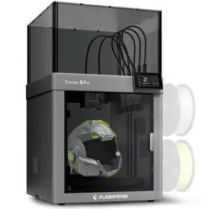 Flashforge Creator 5 Pro Enclosed Multicolor 3D Printer with 4 Independent Nozzles, Active Heating, 600mm/s High Speed, Auto-Calibration, PEI Flex Plate, Remote Management, 256x256x256mm Build Volume Flashforge Creator 5 Pro Enclosed Multicolor 3D Printer with 4 Independent Nozzles, Active Heating, 600mm/s High Speed, Auto-Calibration, PEI Flex Plate, Remote Management, 256x256x256mm Build Volume